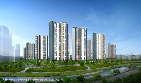 의정부역 센트럴 자이앤위브캐슬 투시도